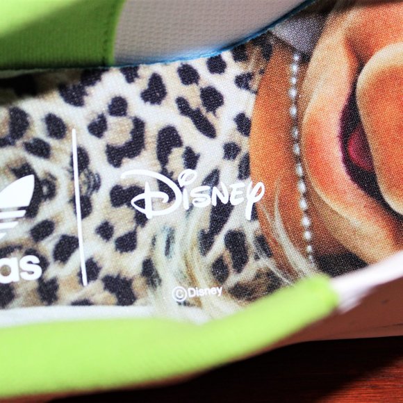 Adidas Stan Smith Disney Kermit & Miss Piggy White / Green / Peach Men's 9.5 - Picture 12 of 13